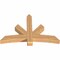 Ekena Millwork Alberta Smooth Timber Gable Bracket, Western Red Cedar, 60"W x 40"H x 5 1/2"D x 5 1/2"F, 16/12 Pitch GBW060X40X0606ALB00SWR - alternate 2